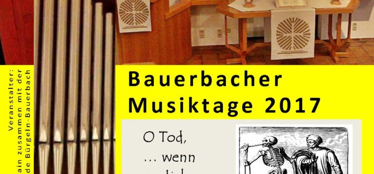 Bauerbacher Musiktage 12.03.2017
