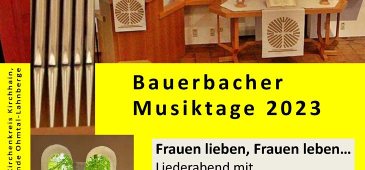 Bauerbacher Musiktage 2023