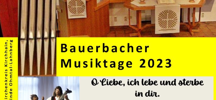 Bauerbacher Musiktage 2023 September